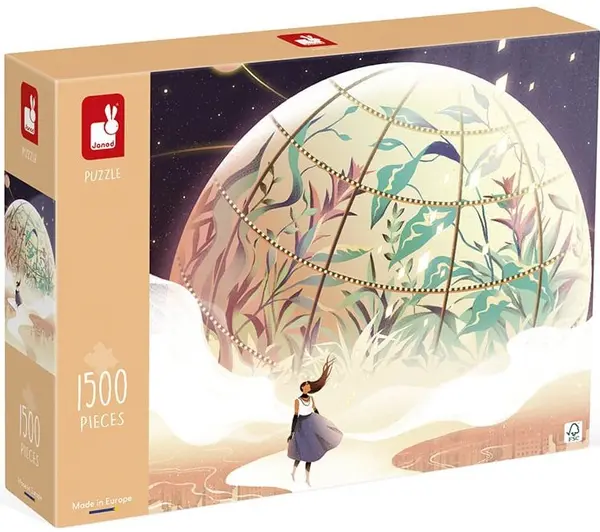 Puzzle Janod din 1500 de piese - Walk to Planet Earth