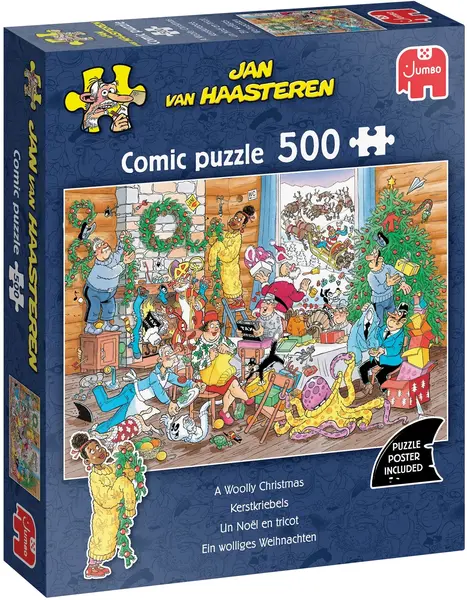 Puzzle Jumbo de 500 piese - Emoție de Crăciun