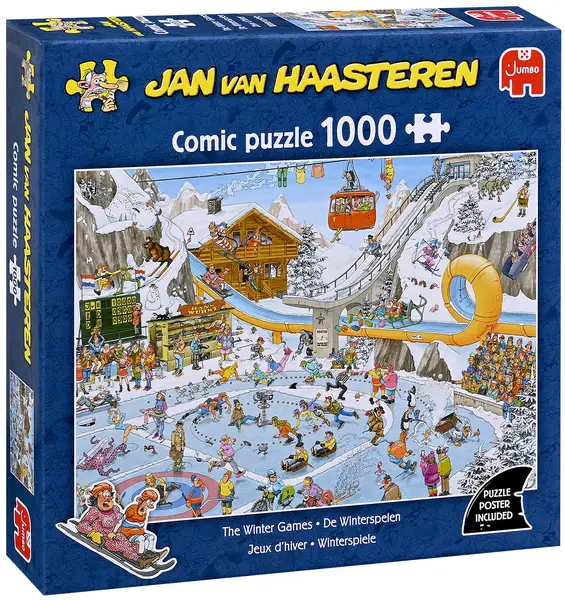 Puzzle Jumbo din 1000 piese - Jocurile de iarnă