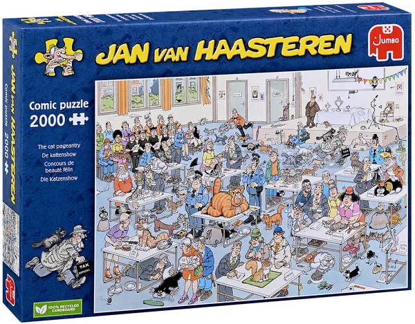 Puzzle Jumbo din 2000 de piese - Cat Fairy