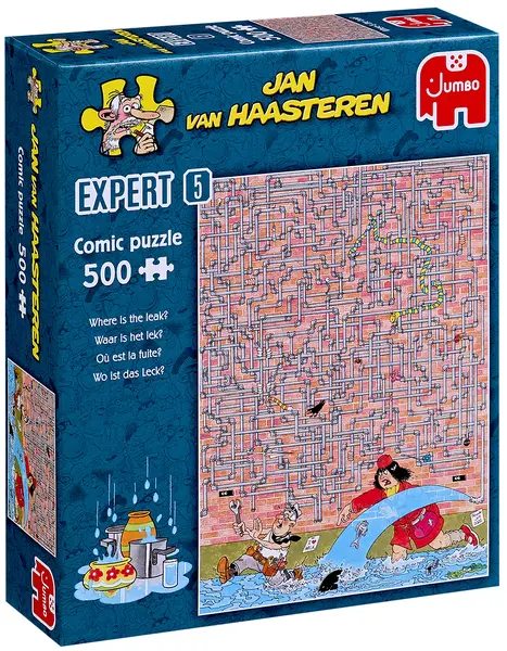 Puzzle Jumbo din 500 piese - Unde este scurgerea?