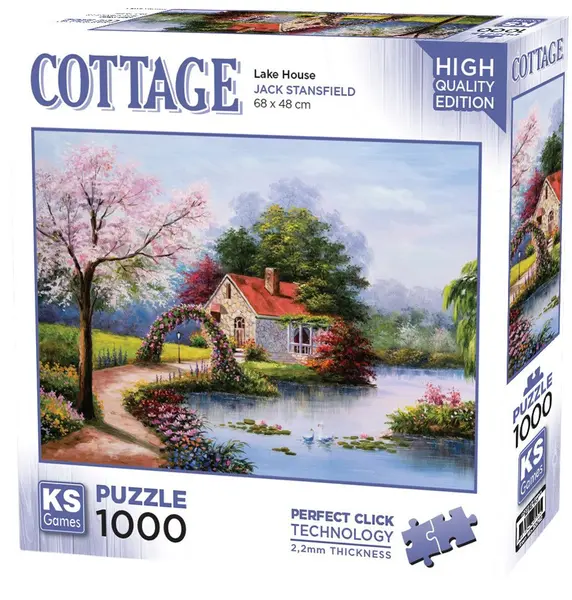 Puzzle KS Games din 1000 piese- Casa de pe Lac