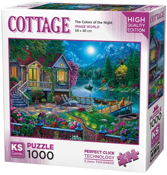 Puzzle KS Games din 1000 piese - Culorile nopții