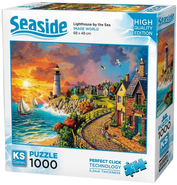 Puzzle KS Games din 1000 piese- Farul de lângă mare