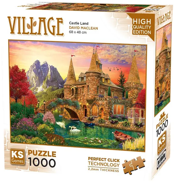 Puzzle KS Games din 1000 piese- Țara castelelor