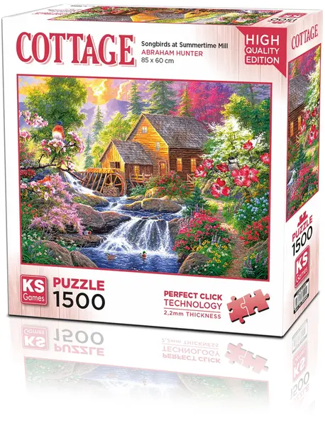 Puzzle KS Games din 1500 piese- Moară în timpul verii