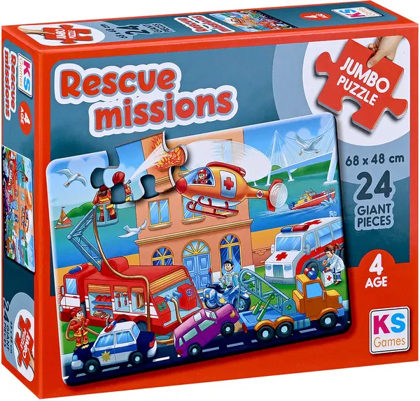 Puzzle KS Games din 24 XXL piese- Misiuni de salvare