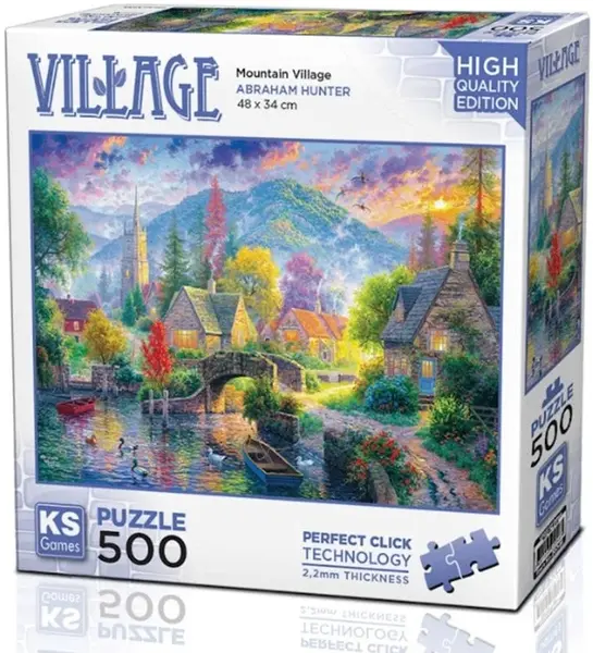 Puzzle KS Games din 500 piese - Sat de munte