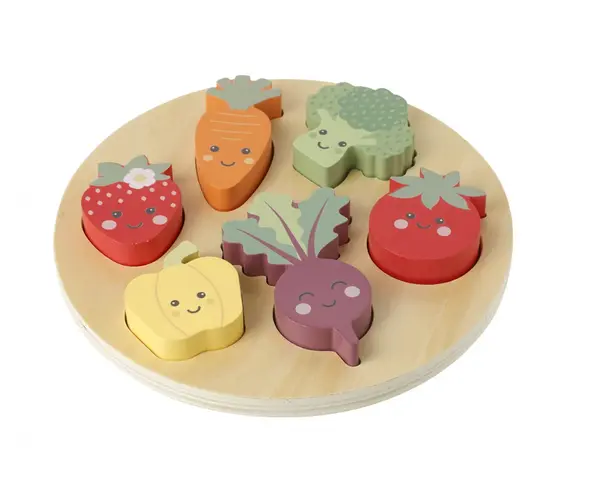 Puzzle legume si fructe, Orange Tree Toys