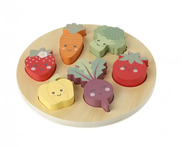 Puzzle legume si fructe, Orange Tree Toys