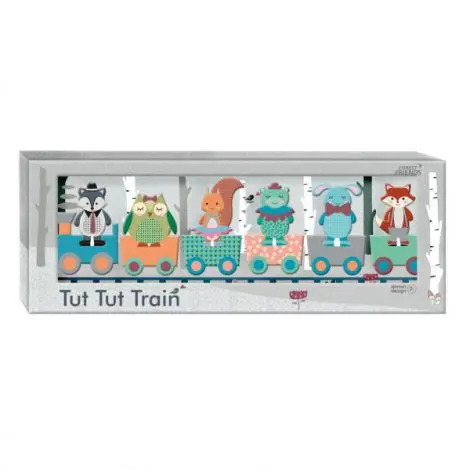 Puzzle lemn Trenul Tut Tut - Forest Friends