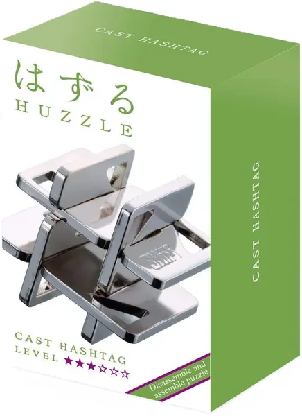 Puzzle logic metalic Hanayama - Cast Puzzle Hashtag Huzzle