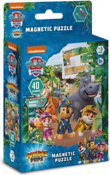 Puzzle magnetic Dodo din 35 piese - Patrula Cățelușilor: În junglă