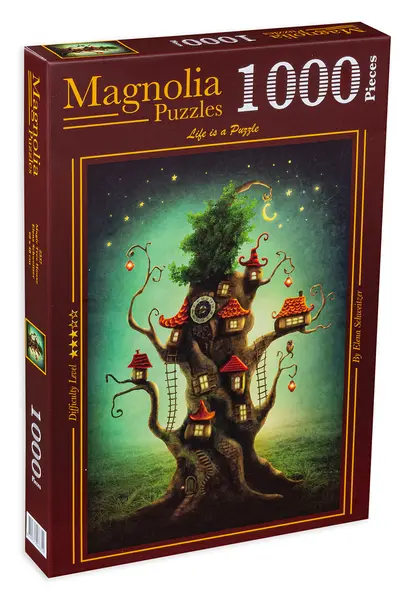 Puzzle Magnolia din 1000 de piese - Casa pe copac