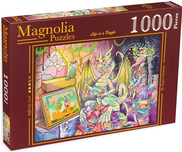 Puzzle Magnolia din 1000 de piese - Copac magic