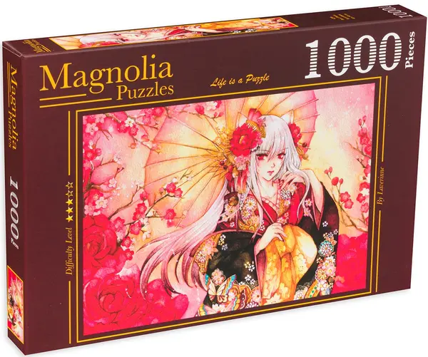 Puzzle Magnolia din 1000 de piese - Nuanțe roșii