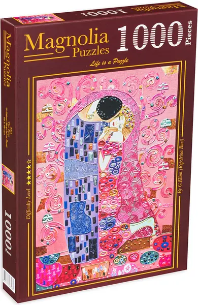Puzzle Magnolia din 1000 de piese - Sărut în roz