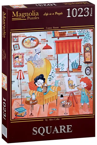 Puzzle Magnolia din 1000 piese - Cameră de distracție