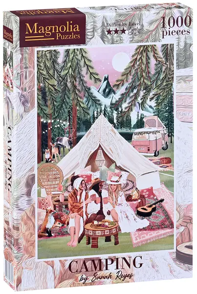 Puzzle Magnolia din 1000 piese - Camping