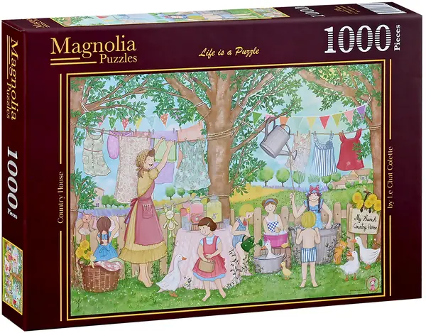 Puzzle Magnolia din 1000 piese - Casă la țară