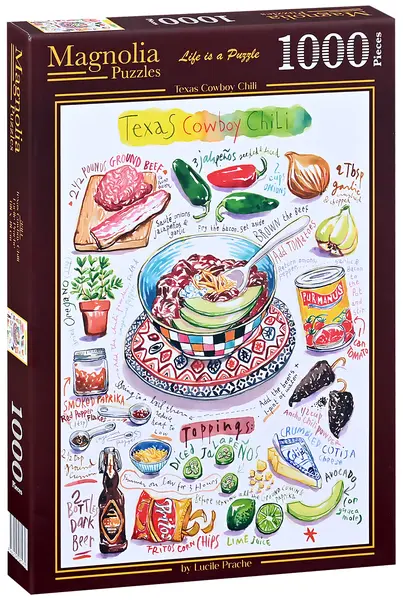 Puzzle Magnolia din 1000 piese - Chili texan