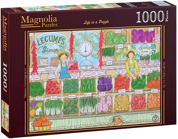 Puzzle Magnolia din 1000 piese - Magazin de fructe și legume