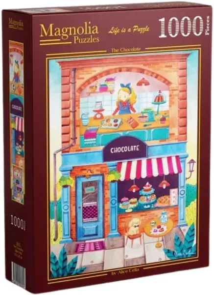 Puzzle Magnolia din 1000 piese - Magazinul de delicii de ciocolată