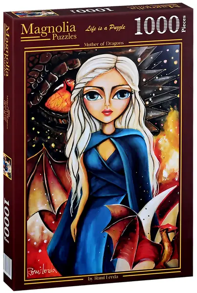 Puzzle Magnolia din 1000 piese - Mama Dragonilor