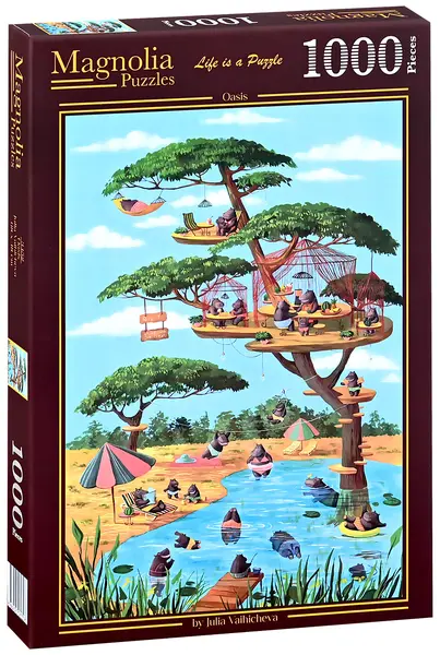Puzzle Magnolia din 1000 piese - Oază