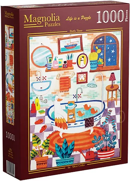 Puzzle Magnolia din 1000 piese - Ora de baie