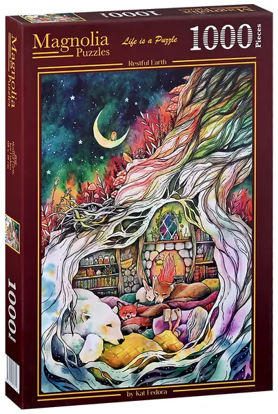 Puzzle Magnolia din 1000 piese - Pământ pașnic