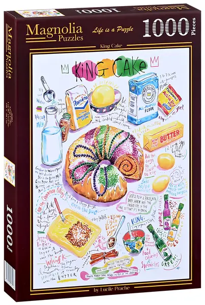 Puzzle Magnolia din 1000 piese - Tort regal
