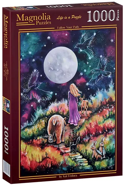 Puzzle Magnolia din 1000 piese - Urmează-ți calea