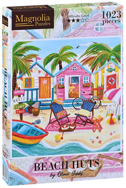 Puzzle Magnolia din 1023 piese - Case de plajă