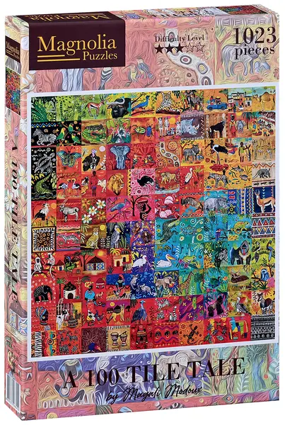 Puzzle Magnolia din 1023 piese - Colaj colorat