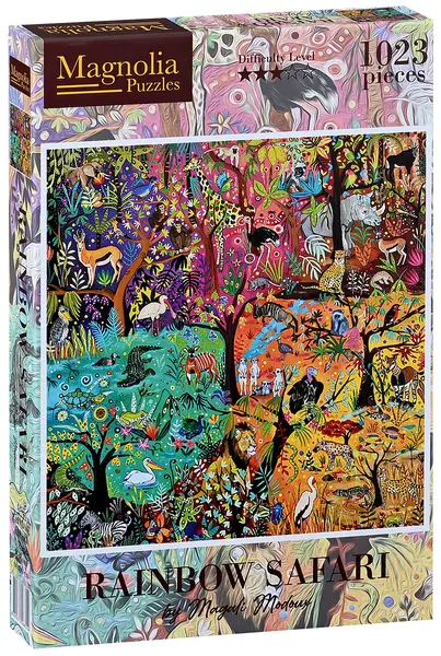 Puzzle Magnolia din 1023 piese - Safari colorat