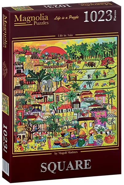 Puzzle Magnolia din 1023 piese - Viața în Asia