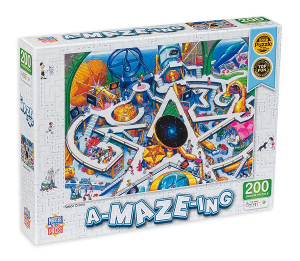 Puzzle Master Pieces din 200 de piese - Colonie spațială