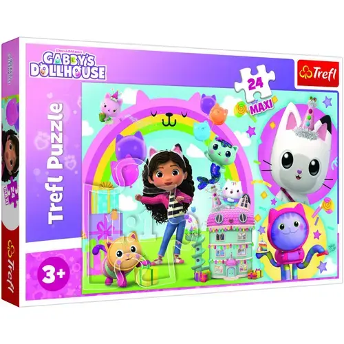 Puzzle Maxi Trefl Gabbys Dollhouse, Casa Lui Gabby, 24 piese