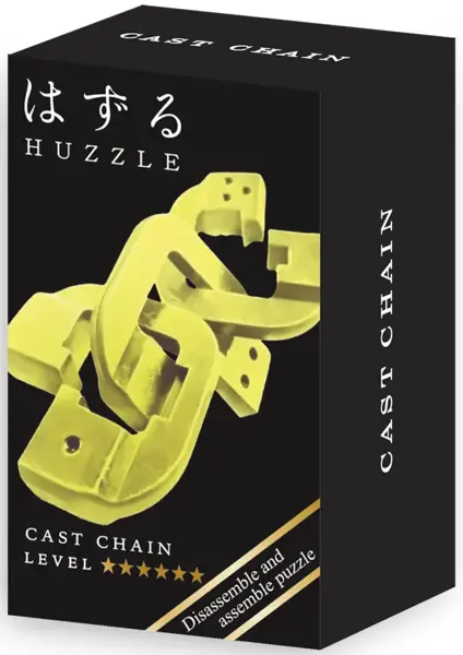 Puzzle mecanic - Mini Huzzle Chain - Gold | Hanayama