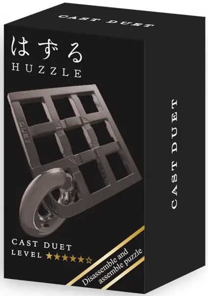 Puzzle mecanic - Mini Huzzle Duet - Black | Hanayama