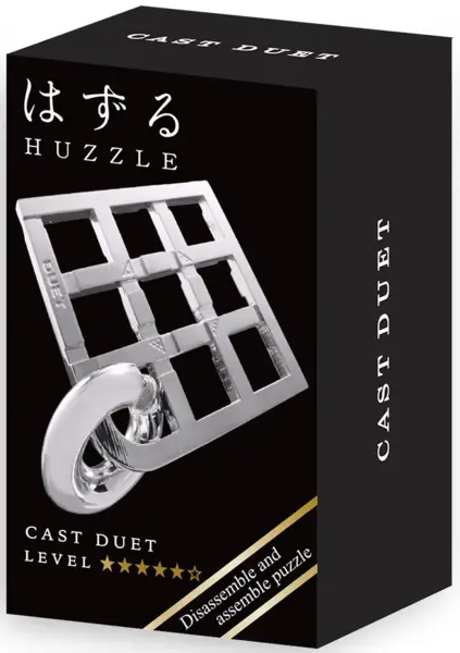 Puzzle mecanic - Mini Huzzle Duet - Silver | Hanayama