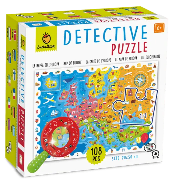 PUZZLE MICUL DETECTIV - HARTA EUROPEI