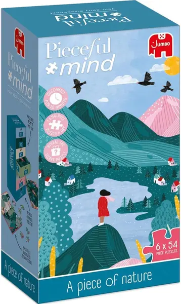 Puzzle mini Jumbo din 6 x 54 piese - Bucată de natură