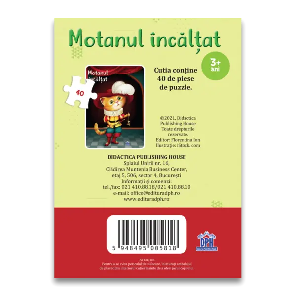 Puzzle: Motanul incaltat | Didactica Publishing House