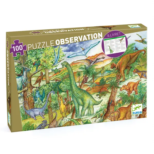 Puzzle observatie Djeco Dinozauri
