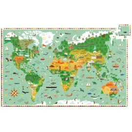 Puzzle observație Djeco În jurul lumii