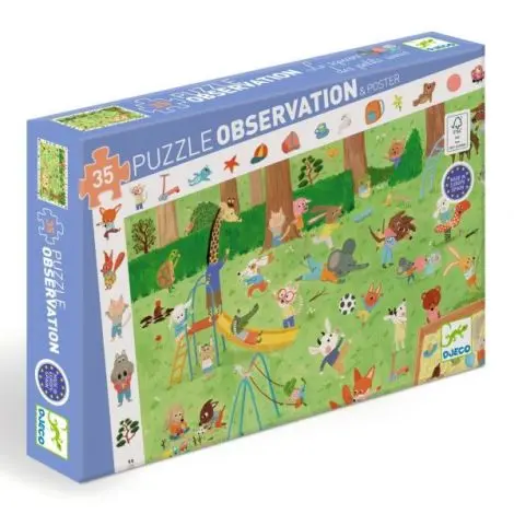 Puzzle observatie Gradina micilor prieteni, Djeco