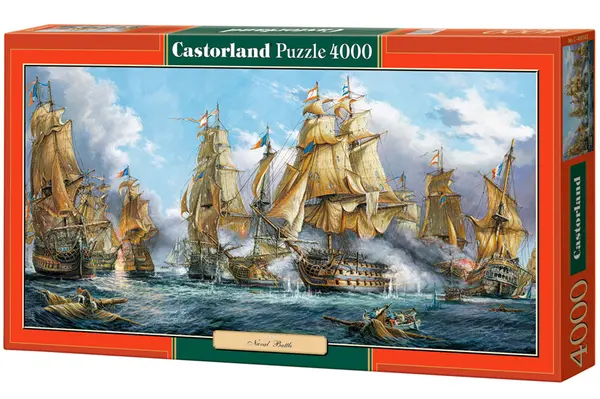 Puzzle panoramic Castorland din 4000 de piese - Batalia navala