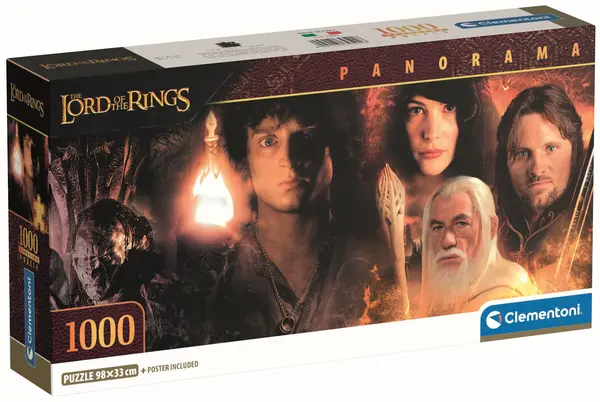 Puzzle panoramic Clementoni din 1000 piese - Stăpânul Inelelor